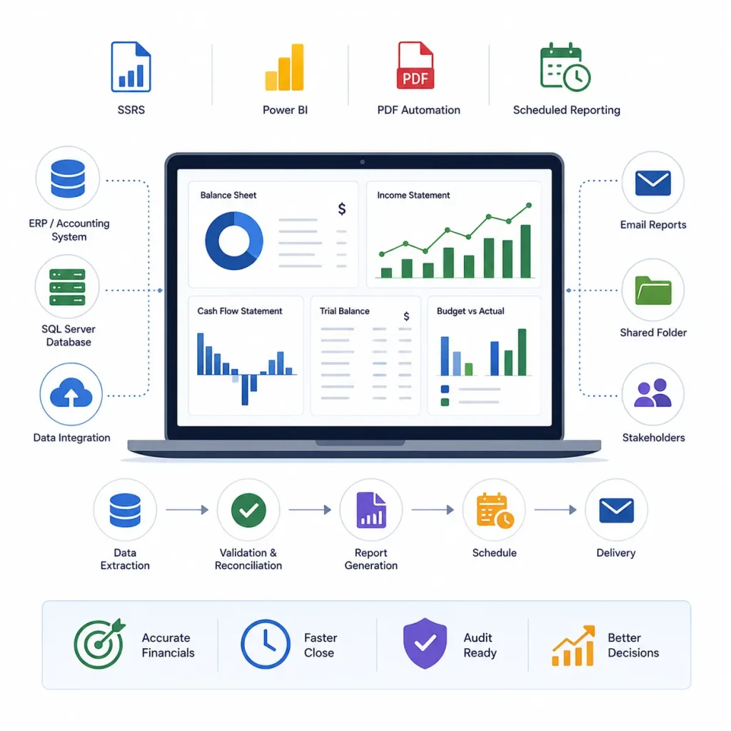 financial & GL reporting automation